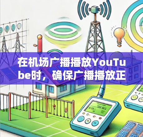 在机场广播播放YouTube时，确保广播播放正常，步骤如下