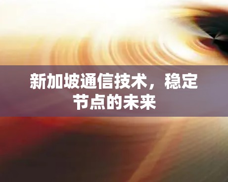 新加坡通信技术，稳定节点的未来