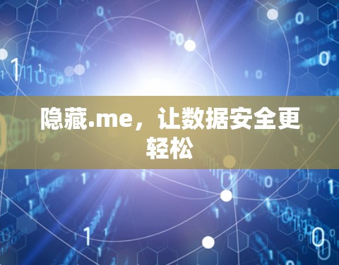 隐藏.me,让数据安全更轻松 隐藏.me,让数据安全更轻松