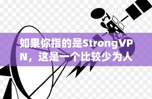 如果你指的是StrongVPN，这是一个比较少为人知的VPN品牌，专注于提供高安全性和可靠性的服务。如果你指的是某个特定的VPN节点，可能需要更多的上下文信息来提供准确的建议