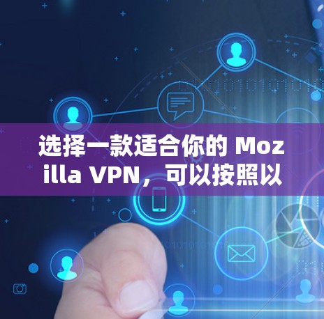 选择一款适合你的 Mozilla VPN，可以按照以下步骤进行