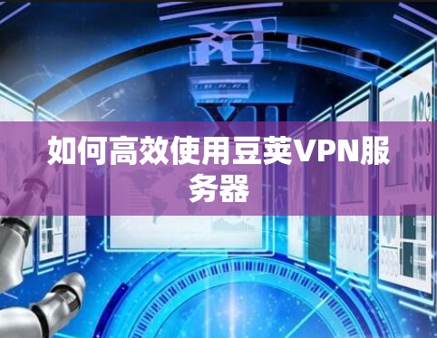 如何高效使用豆荚VPN服务器 如何高效使用豆荚VPN服务器