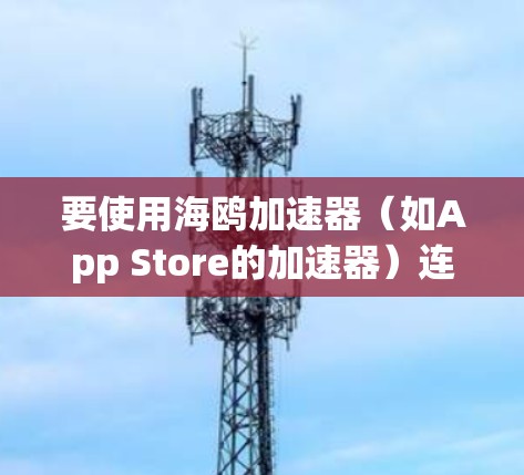 要使用海鸥加速器（如App Store的加速器）连接到外网，您可以按照以下步骤操作