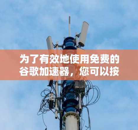 为了有效地使用免费的谷歌加速器,您可以按照以下步骤操作