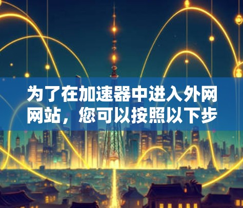 为了在加速器中进入外网网站，您可以按照以下步骤进行操作