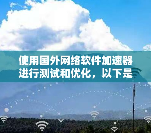 使用国外网络软件加速器进行测试和优化，以下是详细的步骤指南