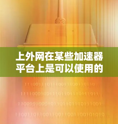 上外网在某些加速器平台上是可以使用的，但具体情况取决于具体的加速器软件和平台的限制。以下是一些建议