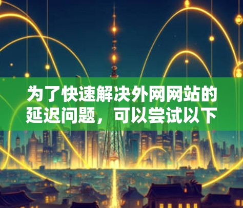 为了快速解决外网网站的延迟问题，可以尝试以下步骤