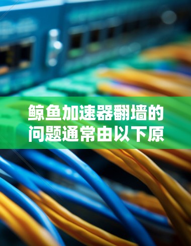鲸鱼加速器翻墙的问题通常由以下原因引起