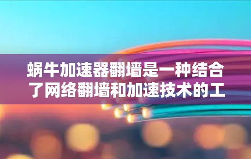 蜗牛加速器翻墙是一种结合了网络翻墙和加速技术的工具，旨在在加速请求时先进行网络翻墙，以更快地上传请求到服务器。这种技术在带宽有限的网络环境中特别有效，能够提升请求的传输速度。以下是该技术的详细解释