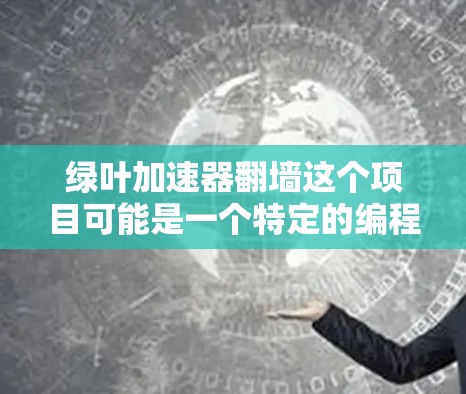 绿叶加速器翻墙这个项目可能是一个特定的编程或网络协议中的概念，具体含义可能取决于上下文。以下是对该项目的一些可能解释