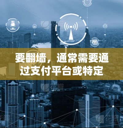 要翻墙,通常需要通过支付平台或特定的工具来完成。以下是一些常见方法