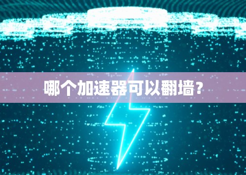 哪个加速器可以翻墙? 哪个加速器可以翻墙?