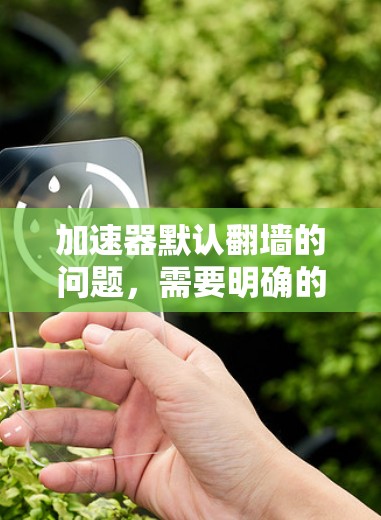 加速器默认翻墙的问题，需要明确的了解