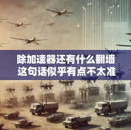 除加速器还有什么翻墙 这句话似乎有点不太准确，因为翻墙和加速器是两个不同的概念，通常不会直接关联。不过，我可以解释一下相关概念，帮助你更好地理解