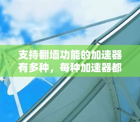 支持翻墙功能的加速器有多种，每种加速器都有其独特的优势和适用场景。以下是对这些加速器的详细总结