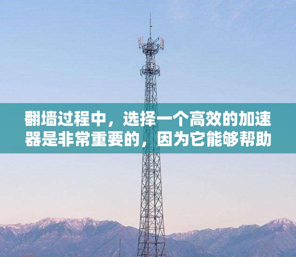 翻墙过程中，选择一个高效的加速器是非常重要的，因为它能够帮助您提高下载速度和减少延迟。以下是一些选择翻墙加速器的建议