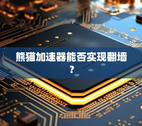 熊猫加速器能否实现翻墙？