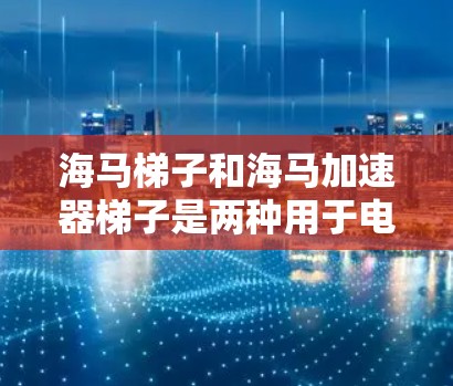 海马梯子和海马加速器梯子是两种用于电子元件和信号处理的工具，尽管它们在功能上有一些相似之处，但它们的应用场景和工作原理有所不同。以下是它们的详细信息