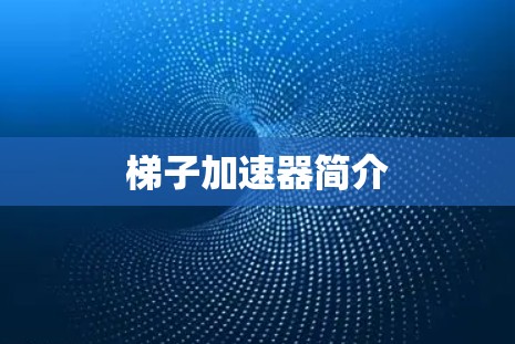 梯子加速器简介 梯子加速器简介