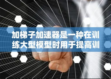 加梯子加速器是一种在训练大型模型时用于提高训练效率的方法，通过在模型中添加多个子模型并利用并行计算资源来加速模型的训练。以下是详细的步骤和信息，帮助您理解加梯子加速器