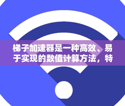 梯子加速器是一种高效、易于实现的数值计算方法，特别适用于处理大数分解、平方根计算和平方运算等任务。以下是梯子加速器的详细解释