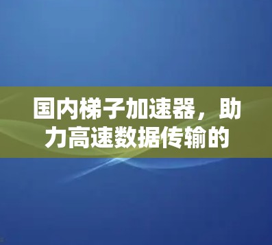 国内梯子加速器，助力高速数据传输的实用工具