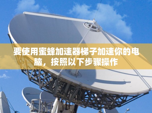 要使用蜜蜂加速器梯子加速你的电脑，按照以下步骤操作