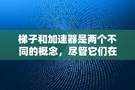 梯子和加速器是两个不同的概念，尽管它们在功能上相似，但它们的应用场景和领域不同。以下是它们的主要区别