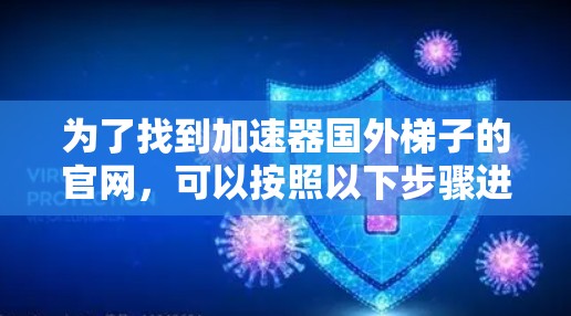 为了找到加速器国外梯子的官网，可以按照以下步骤进行
