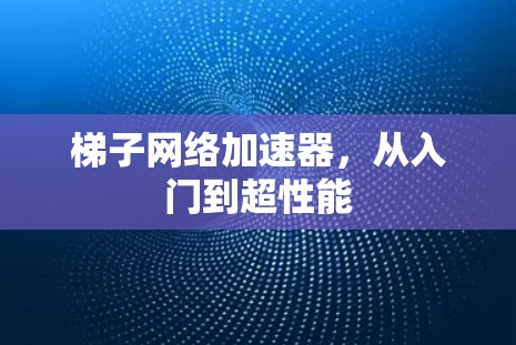 梯子网络加速器,从入门到超性能 梯子网络加速器,从入门到超性能