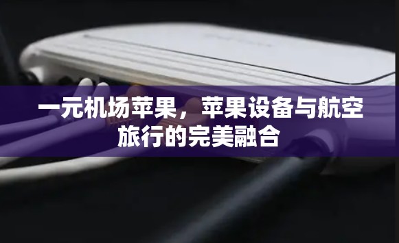 一元机场苹果，苹果设备与航空旅行的完美融合