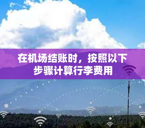 在机场结账时，按照以下步骤计算行李费用
