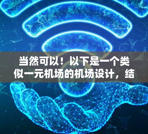 当然可以！以下是一个类似一元机场的机场设计，结合了现代化元素和艺术感，同时保持了一元化的孤独感