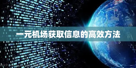 一元机场获取信息的高效方法