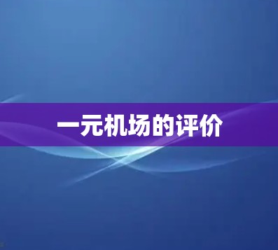 一元机场的评价