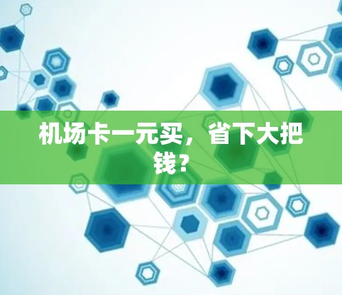 机场卡一元买，省下大把钱？