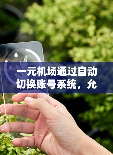 一元机场通过自动切换账号系统,允许用户管理电子支付流程。以下是逐步操作指南