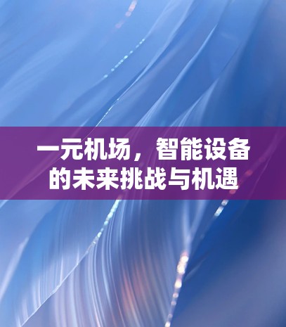 一元机场，智能设备的未来挑战与机遇