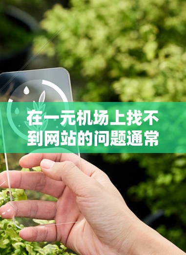 在一元机场上找不到网站的问题通常是因为设备或应用的问题，以下是解决这一问题的步骤