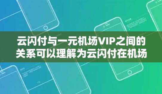 云闪付与一元机场VIP之间的关系可以理解为云闪付在机场服务中的应用，具体涉及以下几个方面