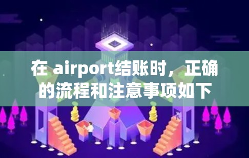 在 airport结账时，正确的流程和注意事项如下