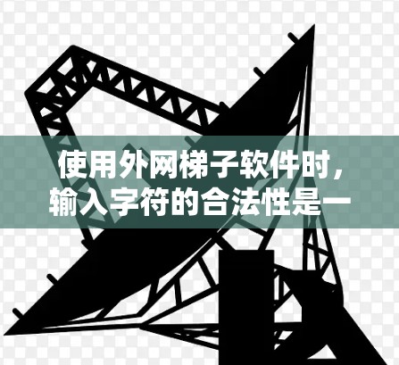 使用外网梯子软件时,输入字符的合法性是一个关键问题。以下是针对您遇到的问题的详细解答 使用外网梯子软件时,输入字符的合法性是一个关键问题。以下是针对您遇到的问题的详细解答