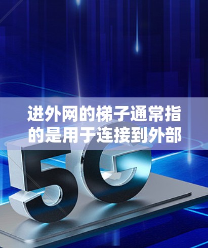 进外网的梯子通常指的是用于连接到外部网络设备的接口或设备。在计算机网络中,梯子可能指的是一种接口或路由器,用于将内部网络与其他网络连接。具体来说,可能指以下几种情况