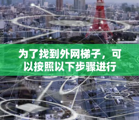 为了找到外网梯子,可以按照以下步骤进行 为了找到外网梯子,可以按照以下步骤进行