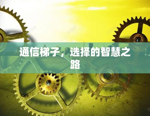 通信梯子,选择的智慧之路