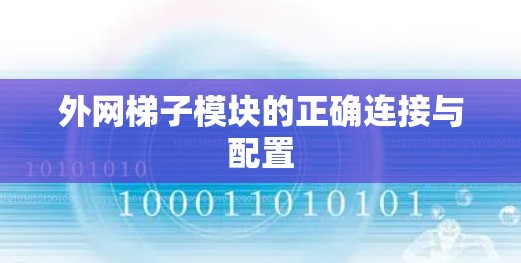 外网梯子模块的正确连接与配置 外网梯子模块的正确连接与配置