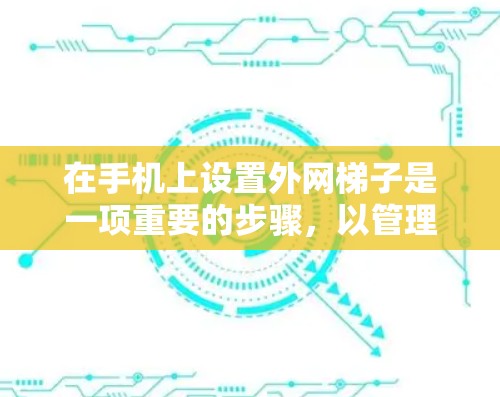 在手机上设置外网梯子是一项重要的步骤，以管理外网流量。以下是一个详细的步骤指南