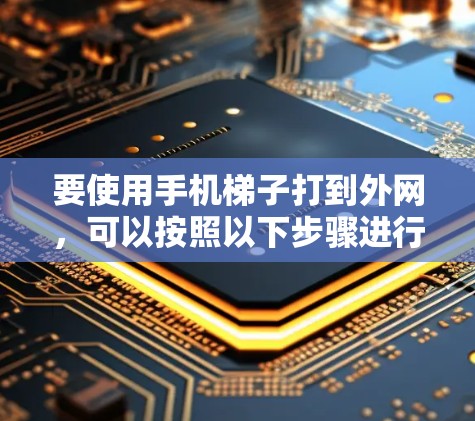 要使用手机梯子打到外网,可以按照以下步骤进行