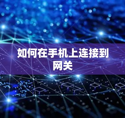 如何在手机上连接到网关